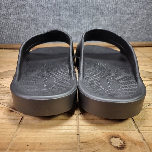 Oofos Ooahh Men's Size 14 Shoes Black Slides Comfort Orthopedic Recovery Sandals - Picture 4 of 8